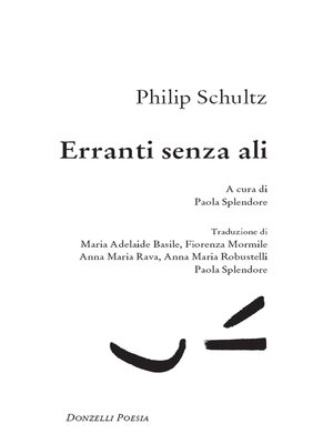 cover image of Erranti senza ali
